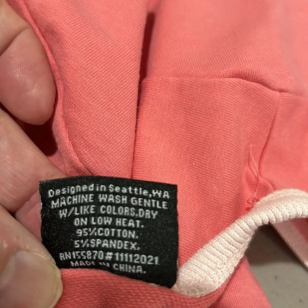 Little Bipsy pink two-way Zip onesie EUC size 3-6 months